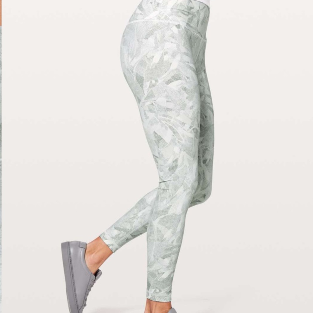 Lululemon Wunder Under Hi-Rise Tight 28” Jasmine White Multi - Picture 2 of 4